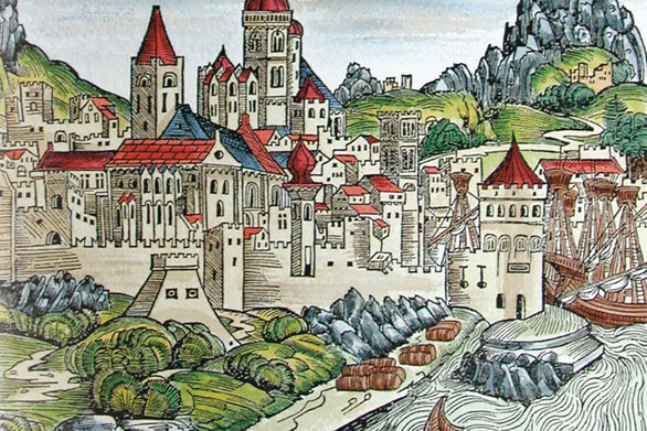 Mainz-Ansicht aus der Schedelschen Weltchronik, 1493