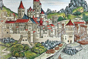 Mainzansicht aus der Schedelschen Weltchronik, 1493 © Gutenberg-Museum Mainz