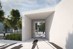 Architekturskizze des Gedenkortes © Atelier Schmelzer