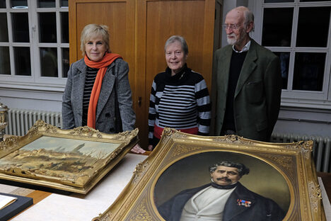 Ellen Weiser mit Stefanie und Horst Weberpals in StA