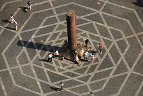 Heunensäule aus der Luft © Landeshauptstadt Mainz