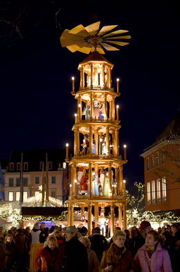 Pyramid at the christmas market