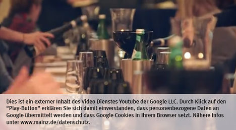 Die Landeshauptstadt Mainz nutzt den Video-Dienst Youtube.  Vor einem Klick auf den Play-Button empfängt Youtube keine Daten und setzt keine Cookies. Nähere Informationen über Youtube finden Sie in den Datenschutzinformationen zu unserem Youtube-Kanal: www.mainz.de/datenschutz